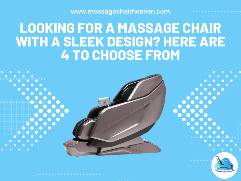 ¿Buscas una silla de masaje con un diseño elegante? Aquí tienes cuatro opciones.