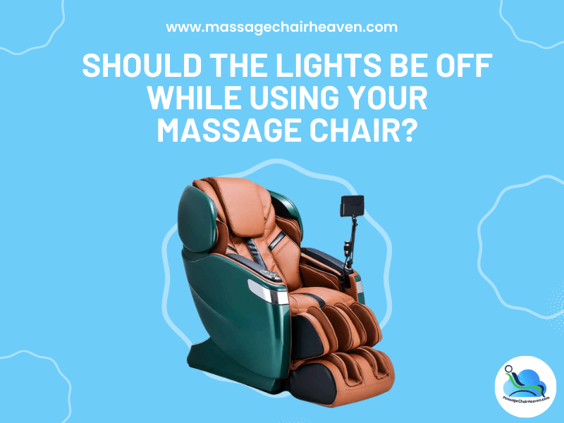 ¿Deberían estar apagadas las luces mientras usa su sillón de masaje?