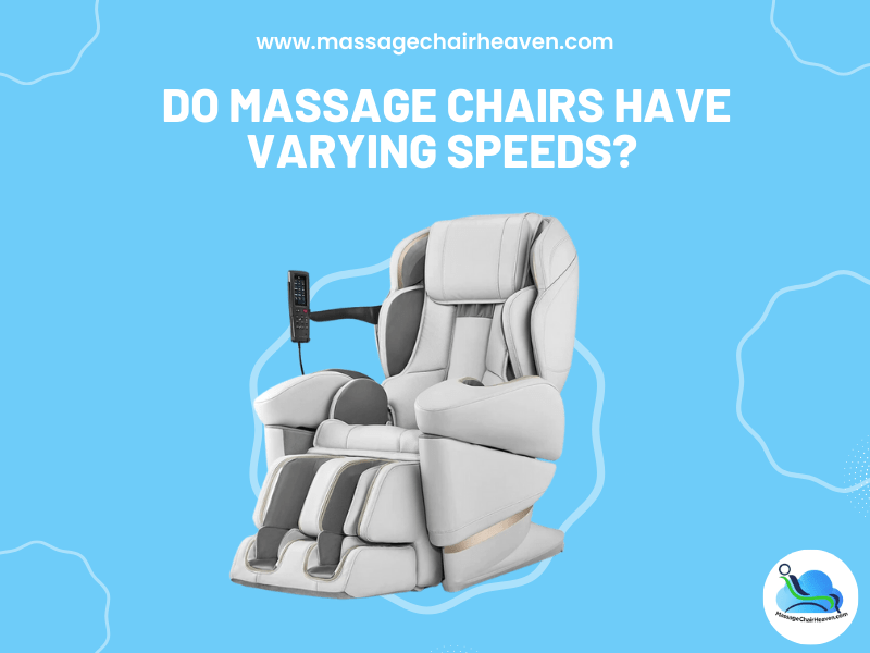 ¿Los sillones de masaje tienen diferentes velocidades?