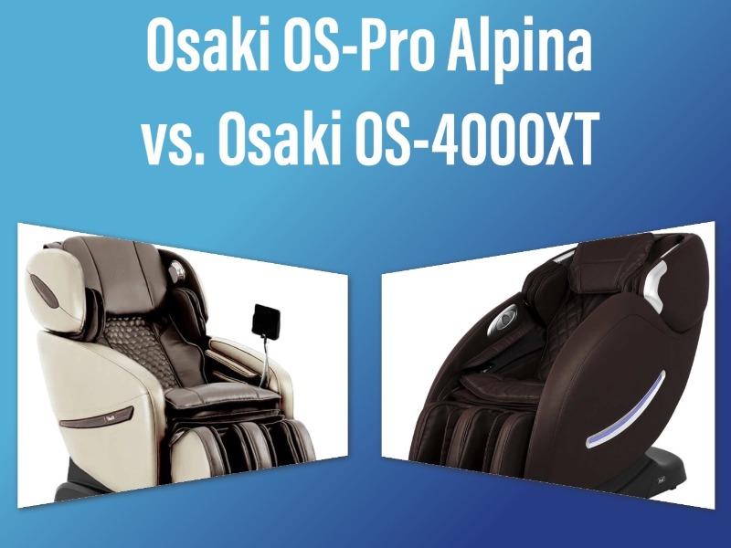 Osaki OS-Pro Alpina VS. OS-4000XT: Comparación de sillones de masaje en profundidad