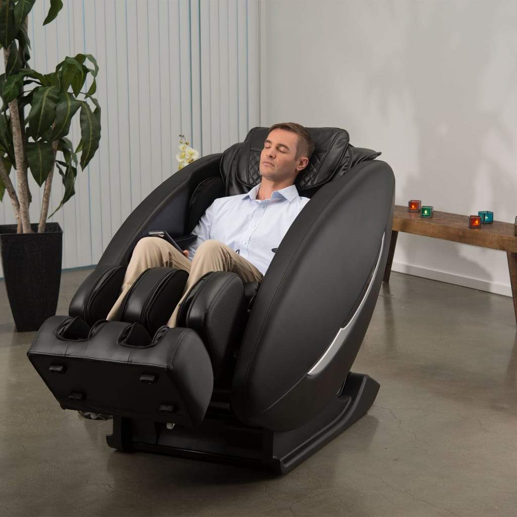 Inner WellnessMassage ChairInner Balance Wellness Ji Zero Wall Heated L Track Massage ChairBlackMassage Chair Heaven