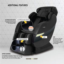 Cargar imagen en el visor de la galería, KahunaMassage ChairKahuna SM-7300S Premium SL-track Massage ChairBlackMassage Chair Heaven