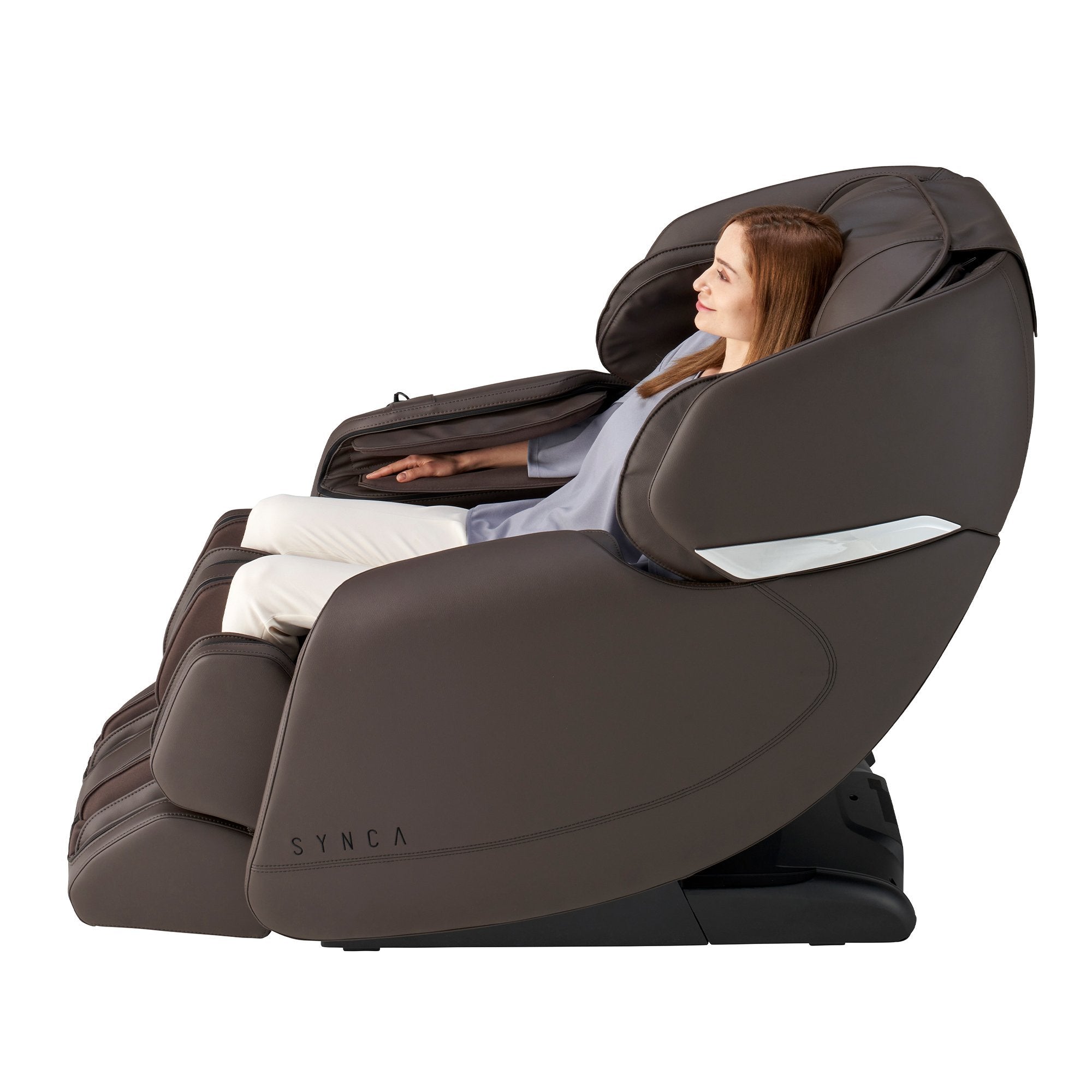 SyncaMassage ChairsSynca HISHO SL-Track Massage ChairBrownMassage Chair Heaven