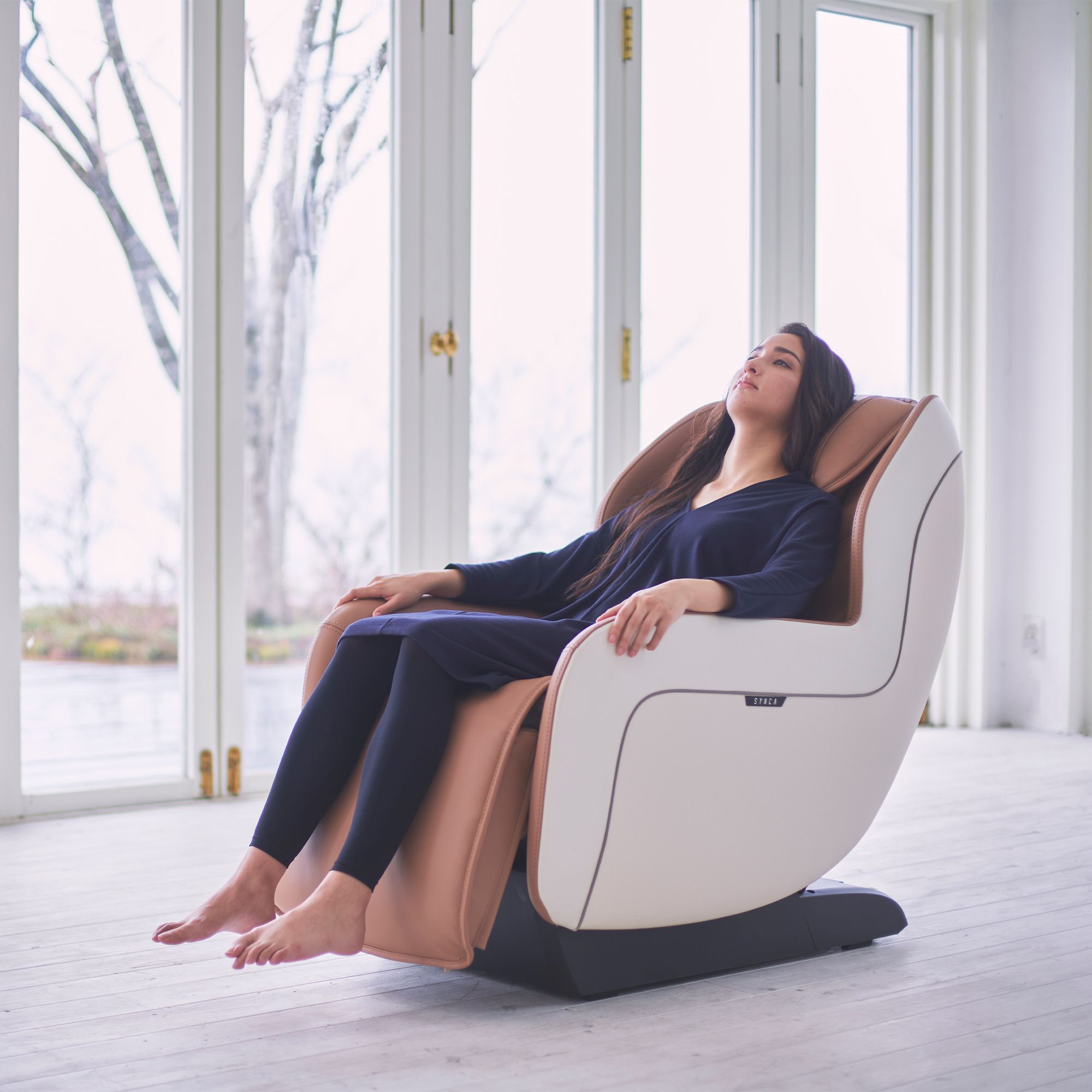 SyncaMassage ChairsSynca Zero Gravity SL Track Heated Massage Chair CirC+EspressoMassage Chair Heaven